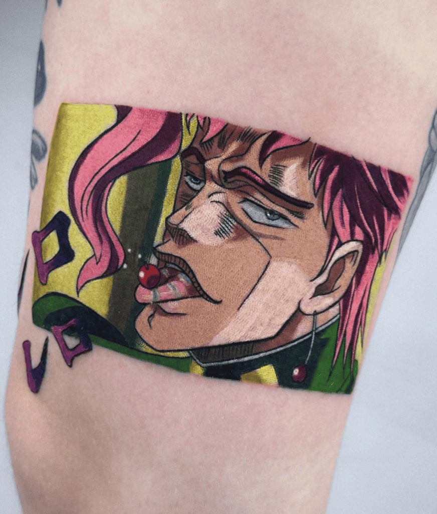 Noriaki Kakyoin Relo JoJo’s Bizarre Adventure Tattoo