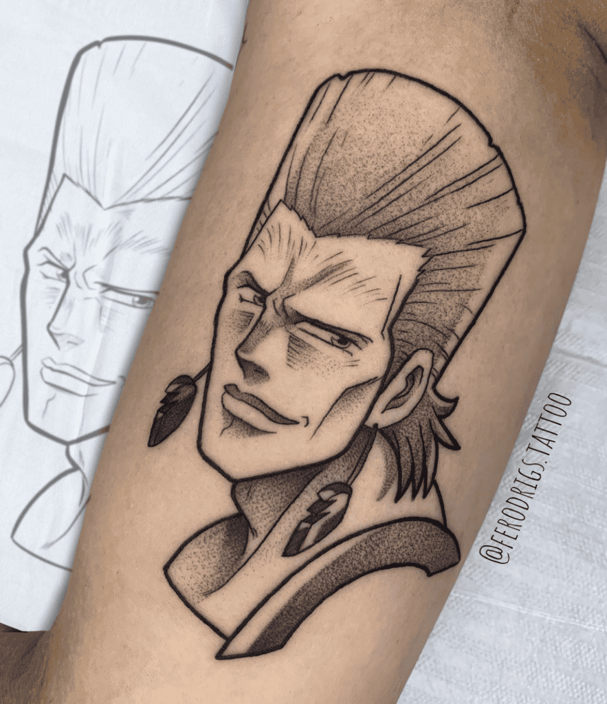 Jean Pierre Polnareff Smile JoJo’s Bizarre Adventure Tattoo