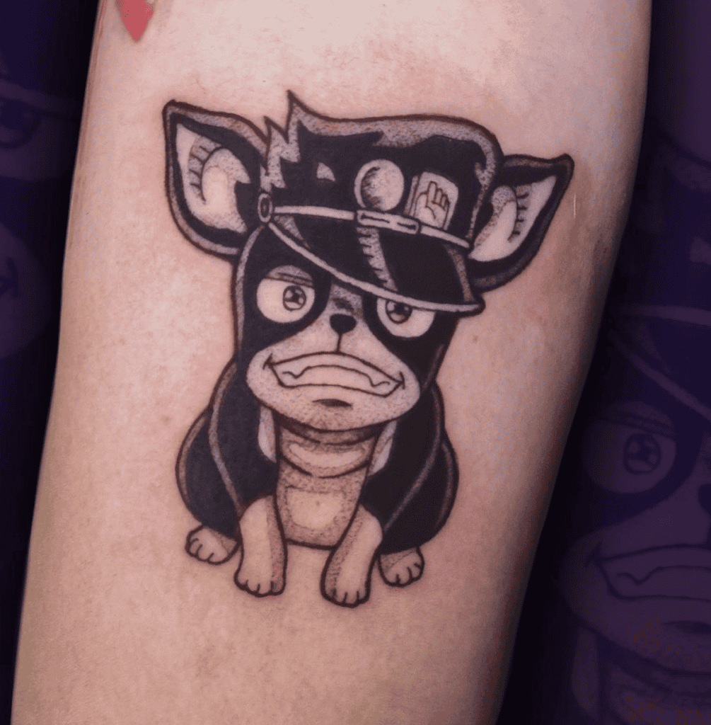 Iggy Cap JoJo’s Bizarre Adventure Tattoo
