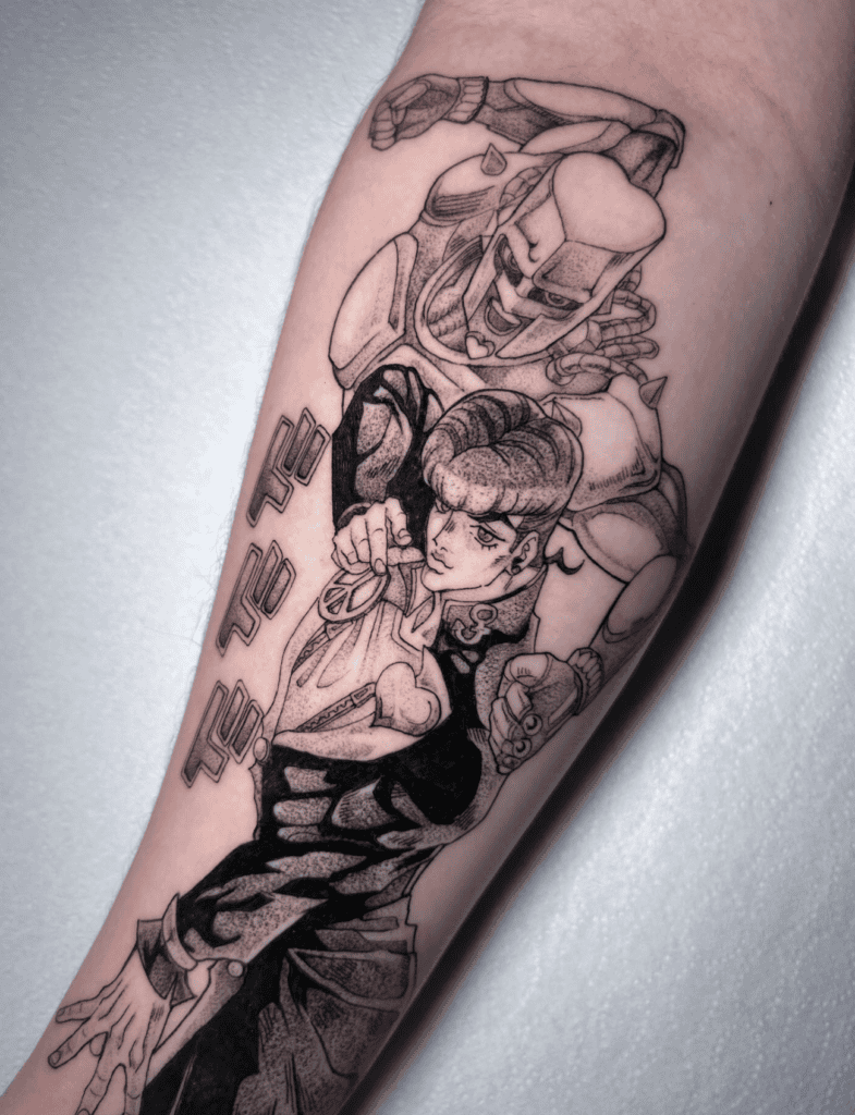 Josuke Higashikata Crazy Diamind JoJo’s Bizarre Adventure Tattoo