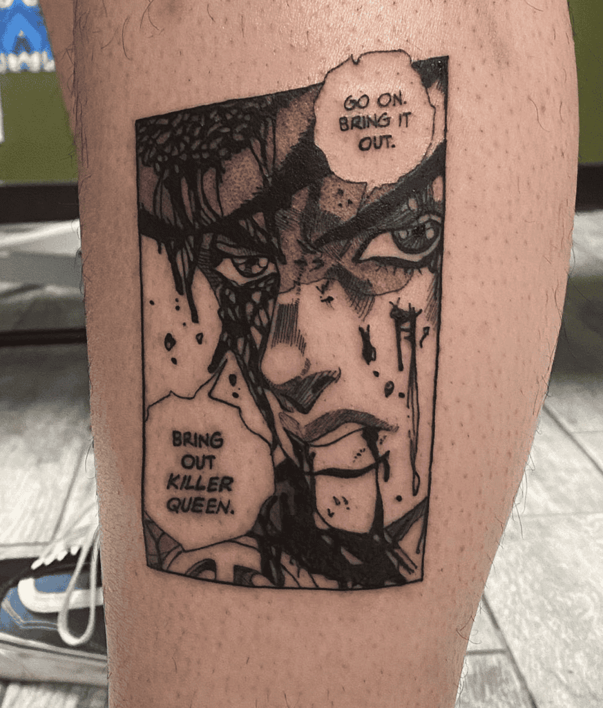 Josuke Higashikata Manga JoJo’s Bizarre Adventure Tattoo