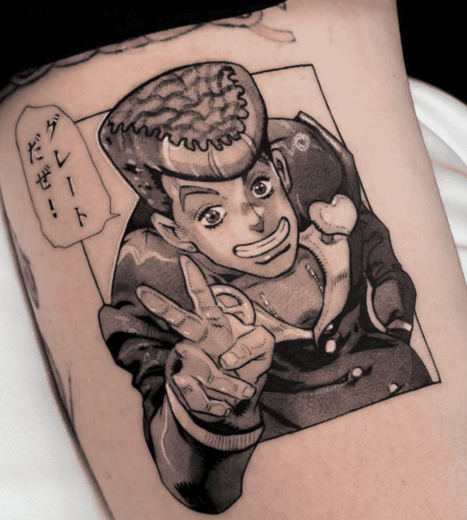 Josuke Higashikata Peace JoJo’s Bizarre Adventure Tattoo