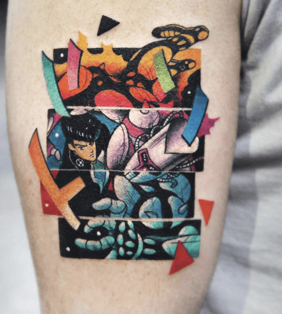 Crazy Diamond Frames JoJo’s Bizarre Adventure Tattoo