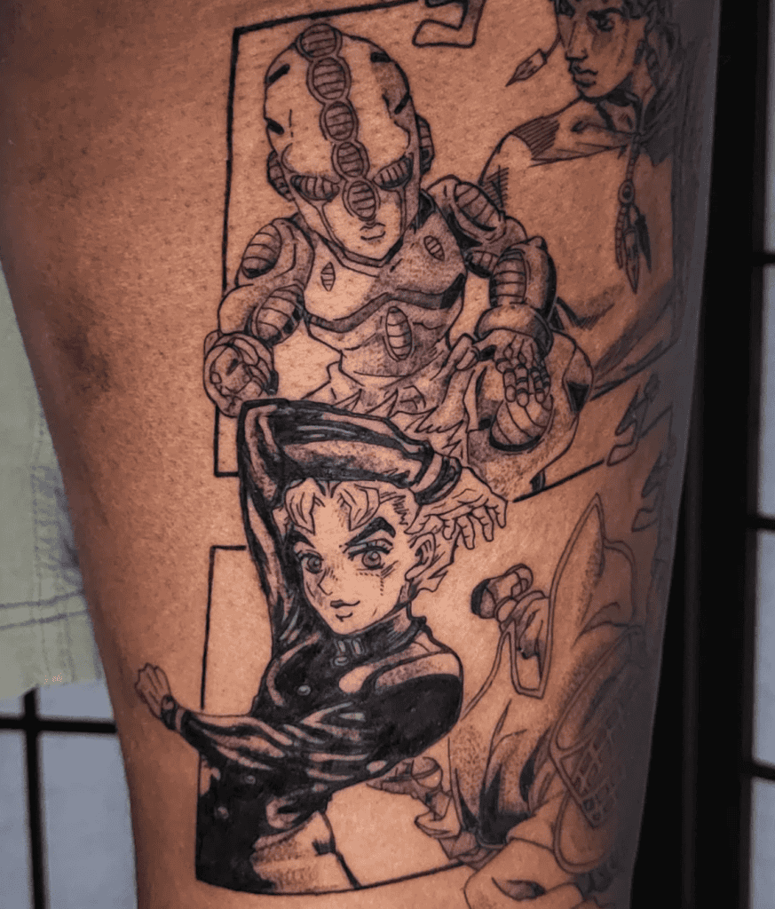 Echoes Koichi JoJo’s Bizarre Adventure Tattoo
