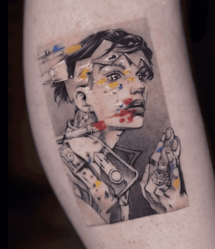 Rohan Kishibe Frame JoJo’s Bizarre Adventure Tattoo