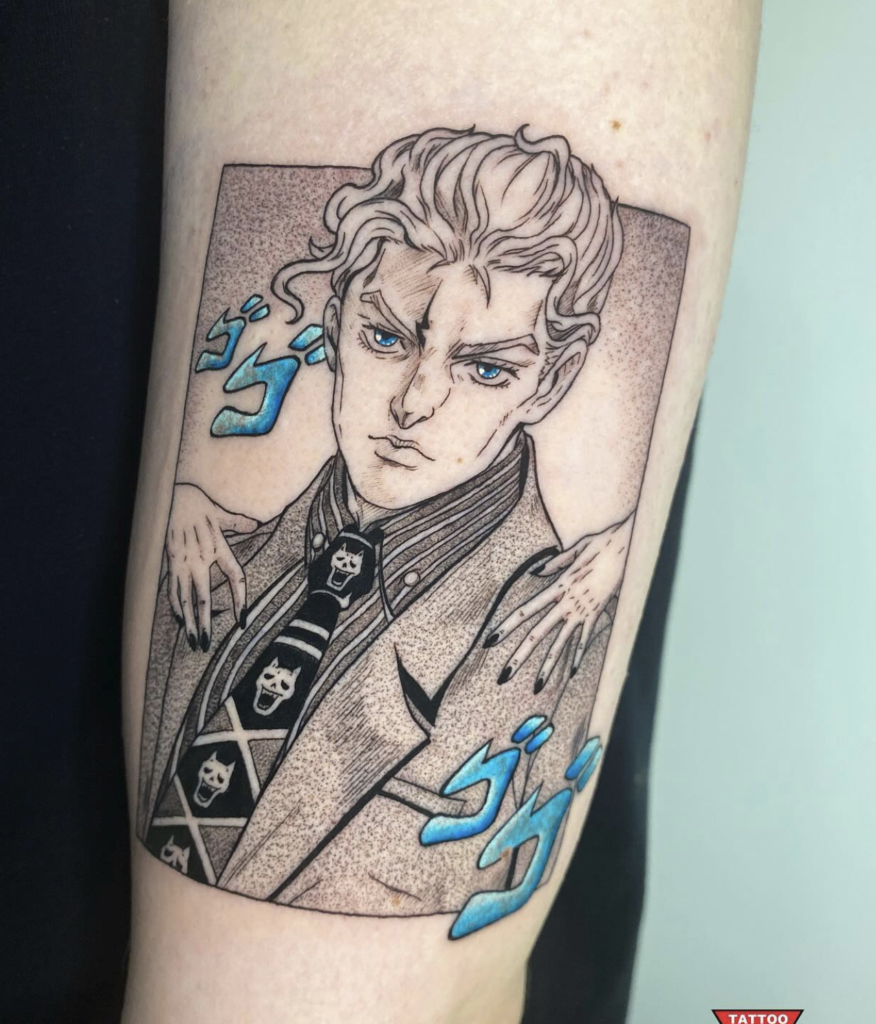Yoshikage Kira Frame JoJo’s Bizarre Adventure Tattoo