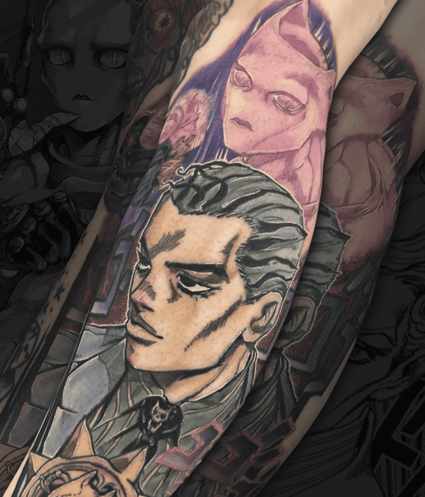 Yoshikage Kira Killer Queen JoJo’s Bizarre Adventure Tattoo