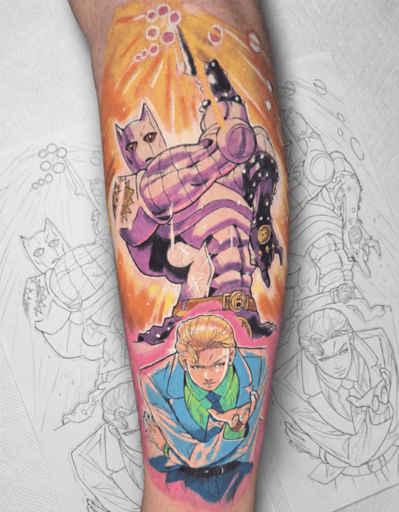 Killer Queen Kira JoJo’s Bizarre Adventure Tattoo