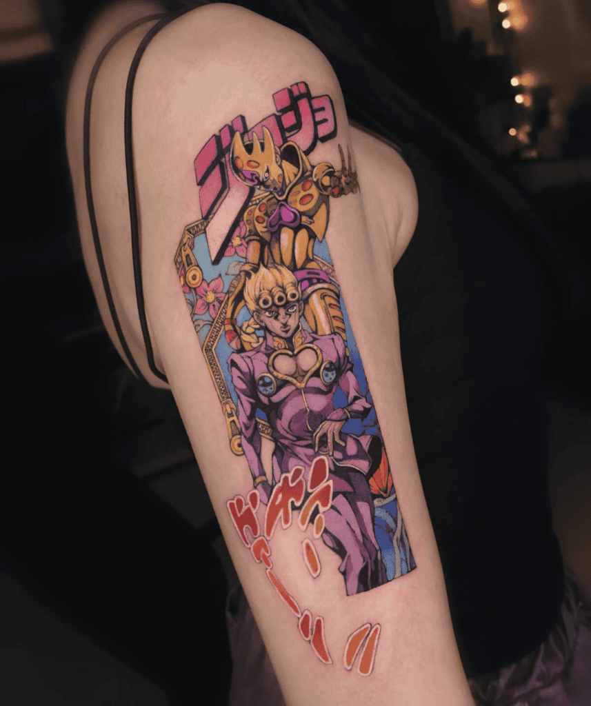 Giorno Giovanna Requiem JoJo’s Bizarre Adventure Tattoo
