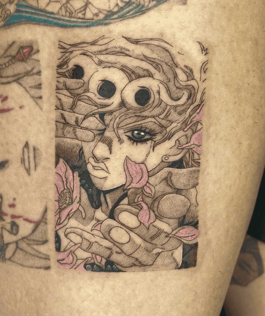 Giorno Giovanna Frame JoJo’s Bizarre Adventure Tattoo