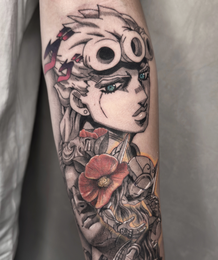 Giorno Giovanna JoJo’s Bizarre Adventure Tattoo