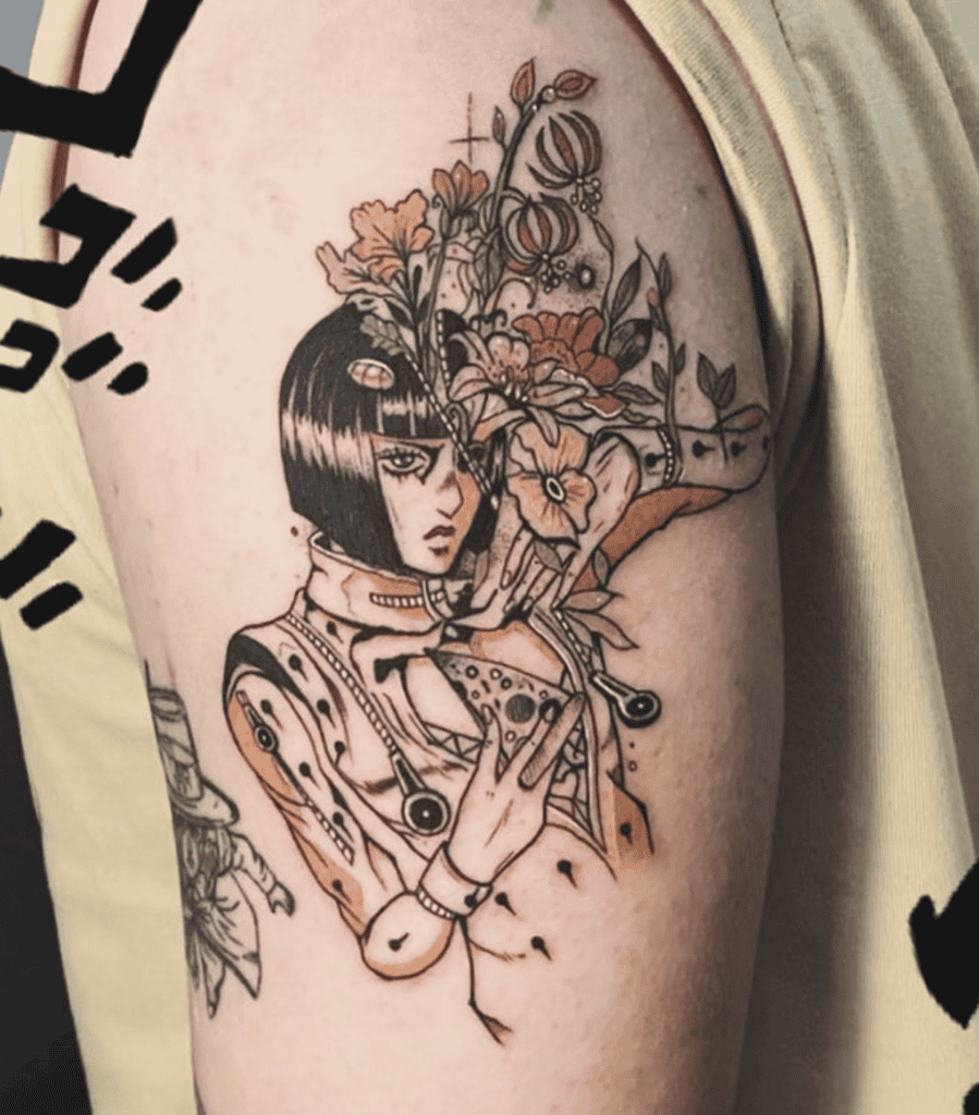 Bruno Bucciarati Flower JoJo’s Bizarre Adventure Tattoo