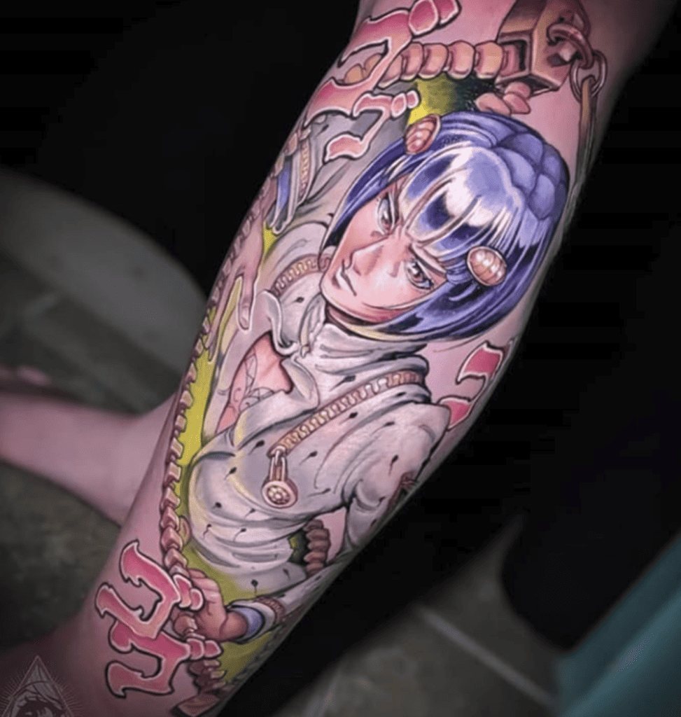 Bruno Bucciarati Pose JoJo’s Bizarre Adventure Tattoo