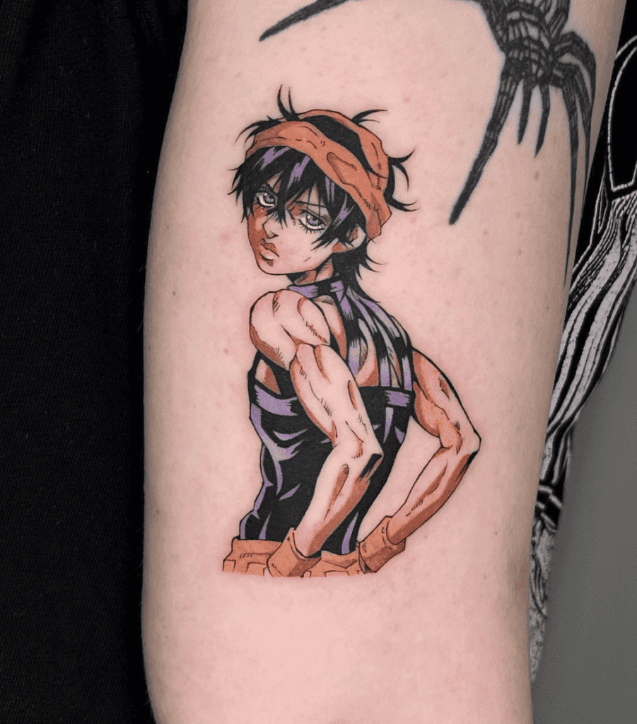 Narancia Ghirga Pose JoJo’s Bizarre Adventure Tattoo