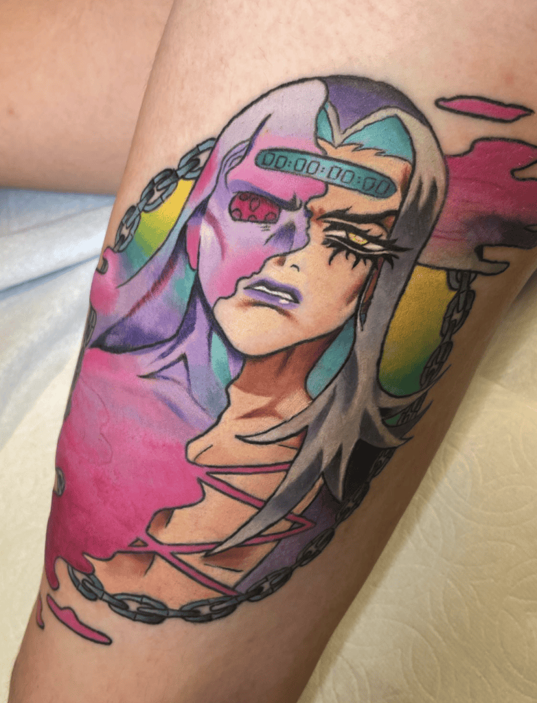 Leone Abbacchio Split JoJo’s Bizarre Adventure Tattoo