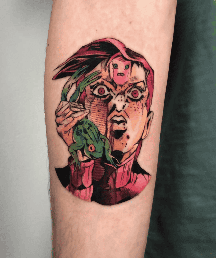 Doppio Frog JoJo’s Bizarre Adventure Tattoo