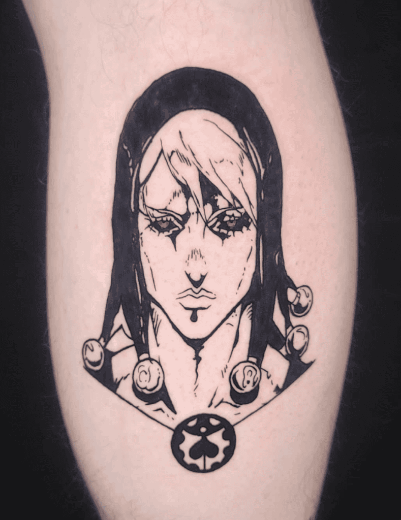 Risotto Nero Portrait JoJo’s Bizarre Adventure Tattoo