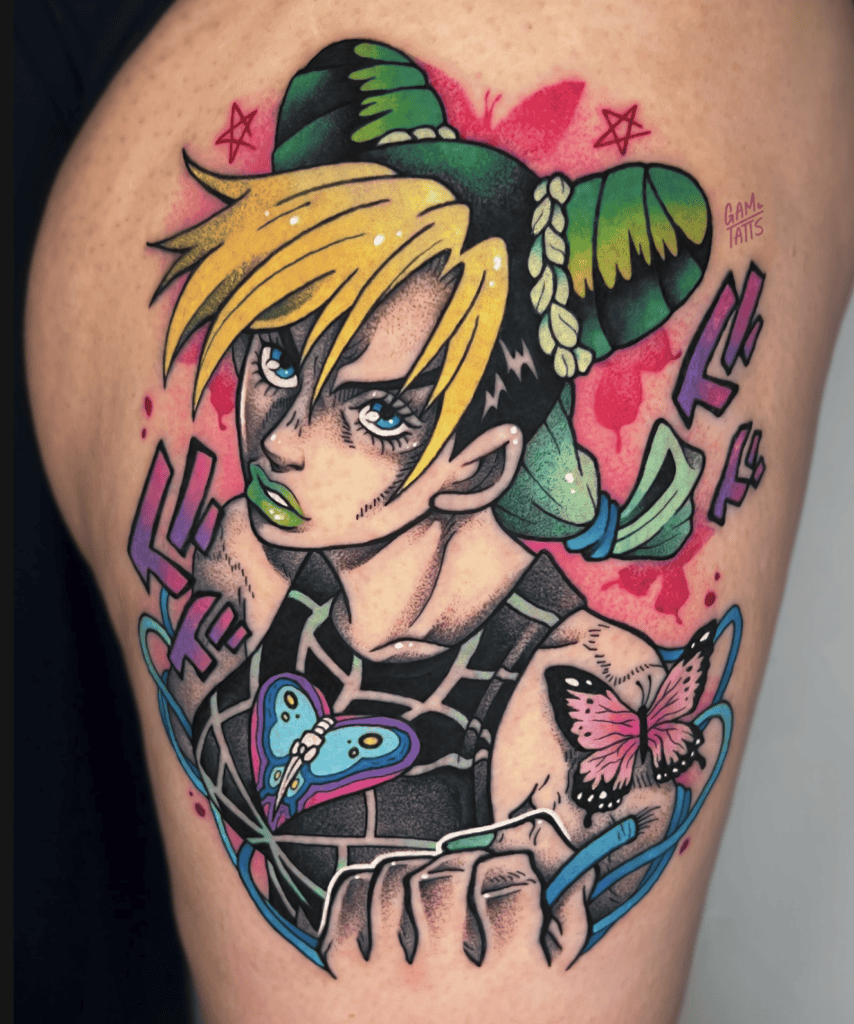 Jolyne Cujoh JoJo’s Bizarre Adventure Tattoo