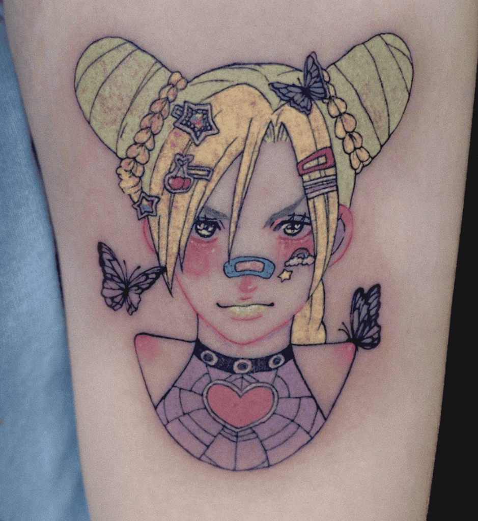 Jolyne Cujoh Plaster JoJo’s Bizarre Adventure Tattoo
