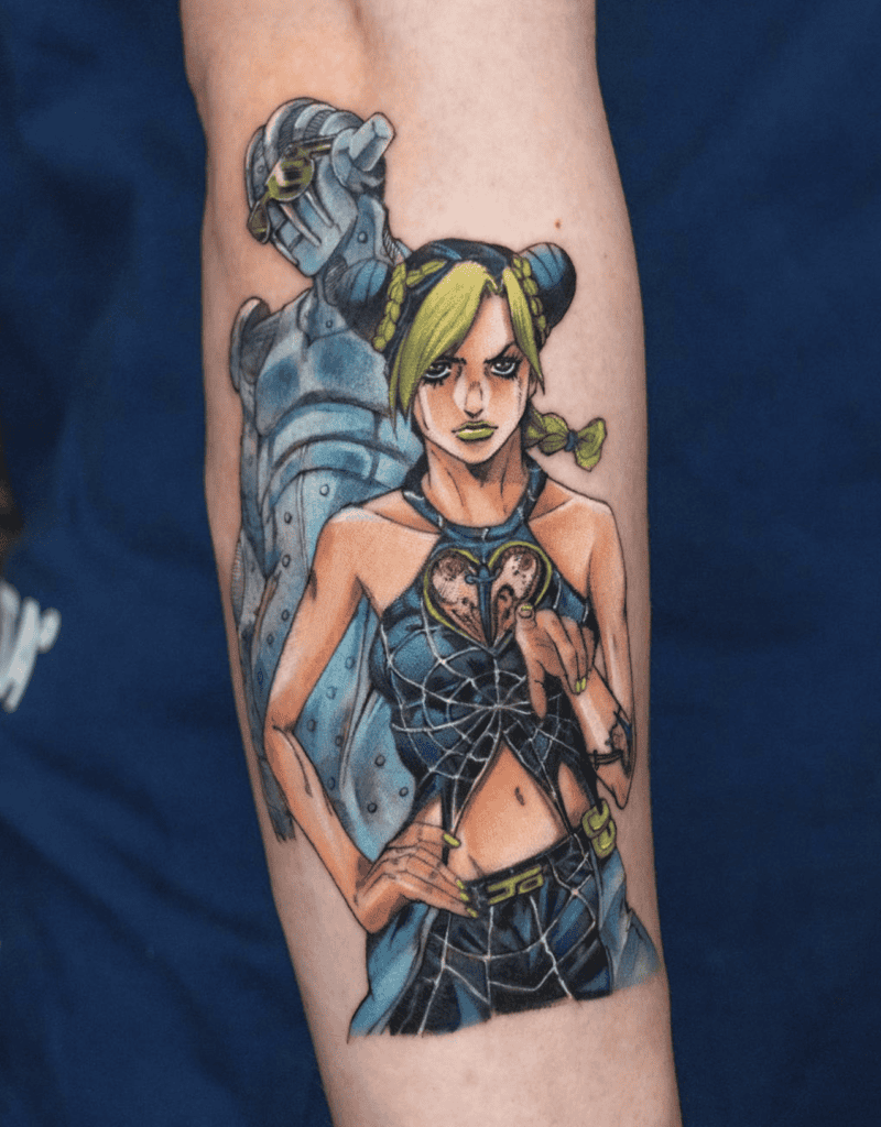 Jolyne Cujoh Stone Free JoJo’s Bizarre Adventure Tattoo