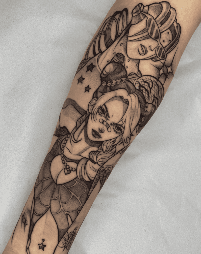 Stone Free Jolyne JoJo’s Bizarre Adventure Tattoo