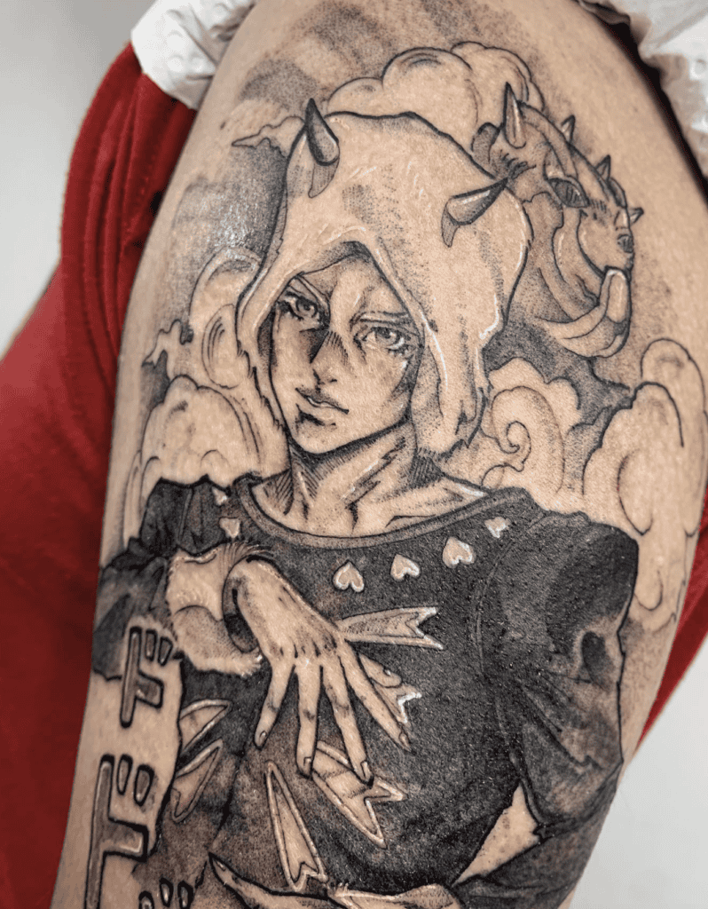Domenico Pucci Pose JoJo’s Bizarre Adventure Tattoo