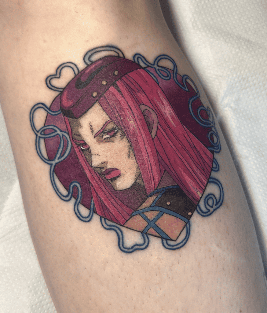 Narciso Anasui Heart JoJo’s Bizarre Adventure Tattoo