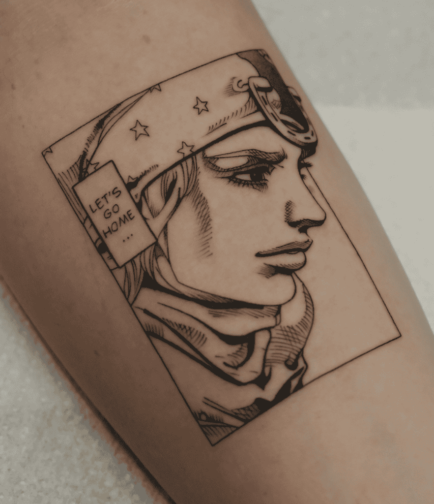 Johnny Joestar Frame JoJo’s Bizarre Adventure Tattoo