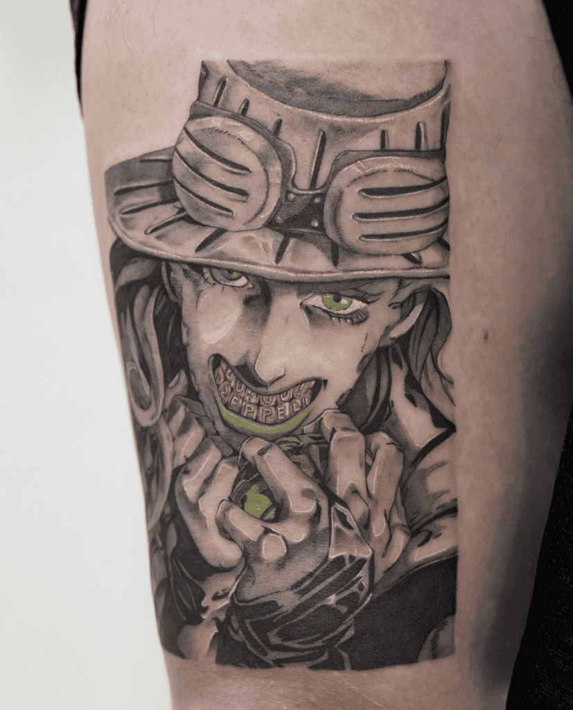 Gyro Zeppeli Frame JoJo’s Bizarre Adventure Tattoo