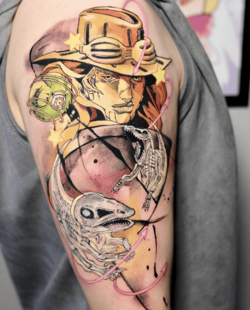 Gyro Zeppeli JoJo’s Bizarre Adventure Tattoo