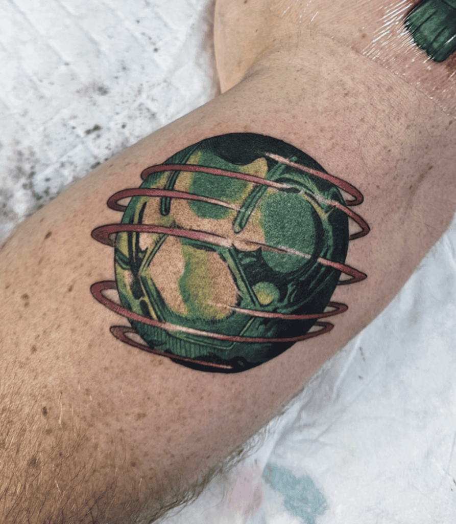 Steel Balls Spin JoJo’s Bizarre Adventure Tattoo