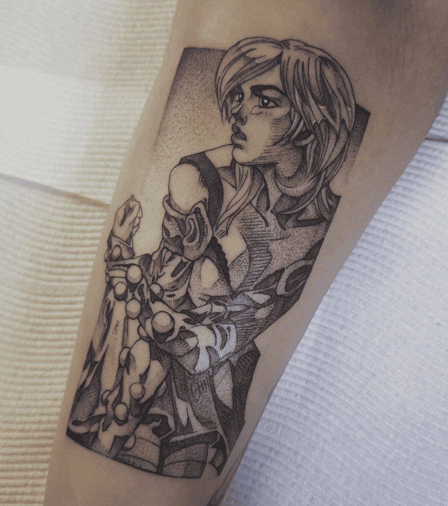 Lucy Steel JoJo’s Bizarre Adventure Tattoo