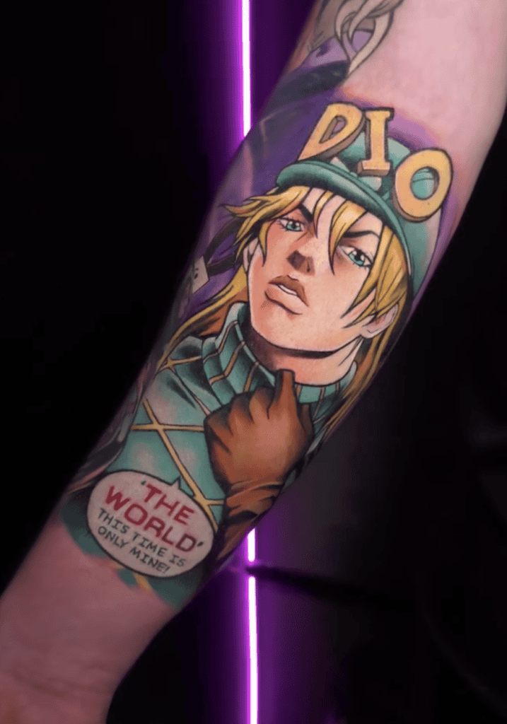 Diego Brando Pose JoJo’s Bizarre Adventure Tattoo