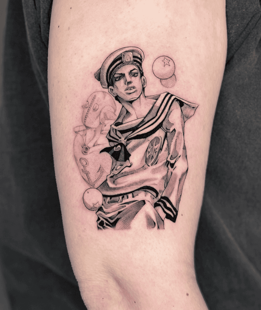 Josuke Higashikata JoJo’s Bizarre Adventure Tattoo