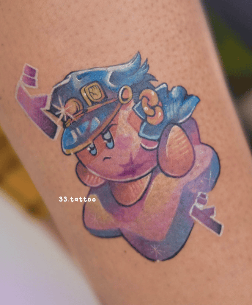Kirby X JoJo’s Bizarre Adventure Tattoo