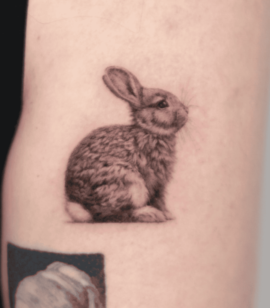 European Rabbit Sit Tattoo