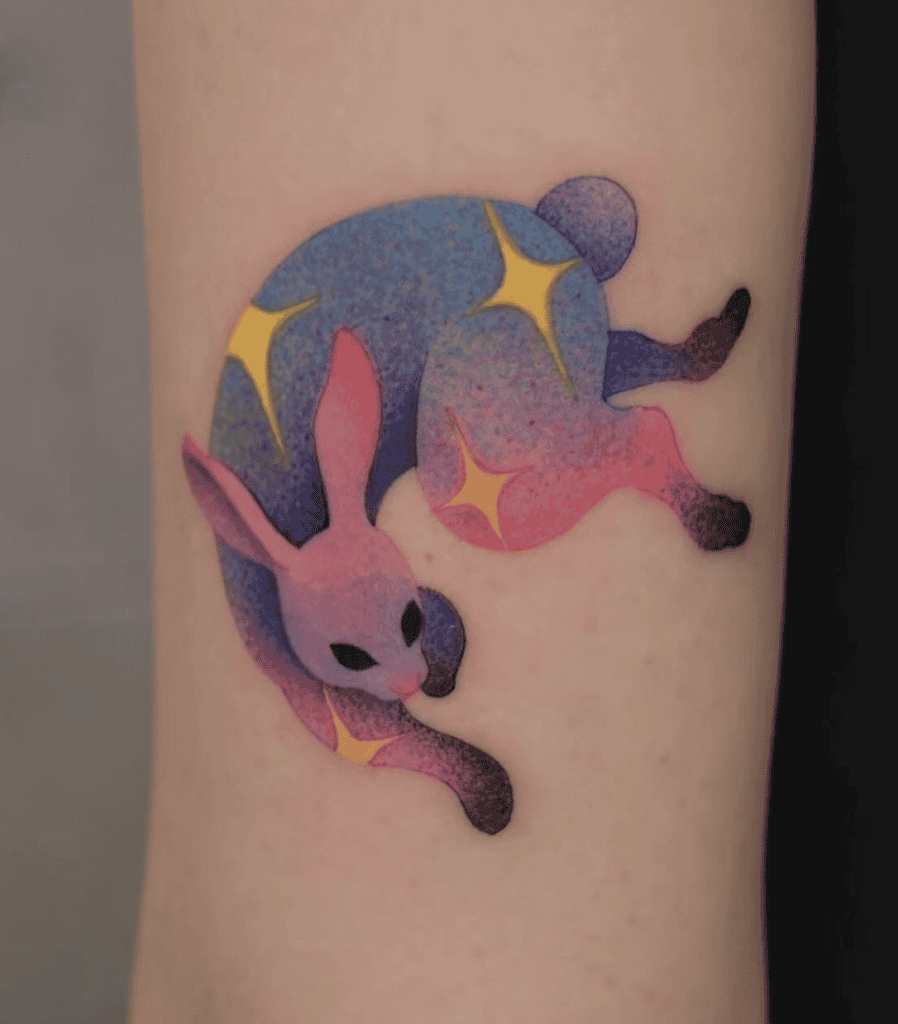European Rabbit Stars Tattoo