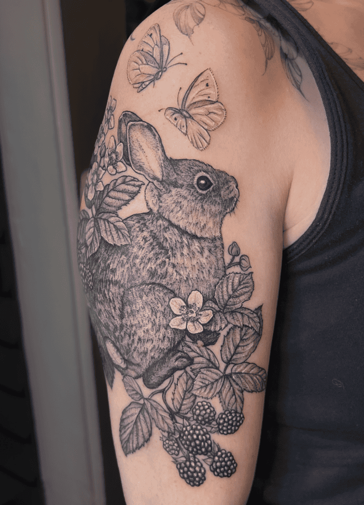 Desert Cottontail Rabbit Tattoo
