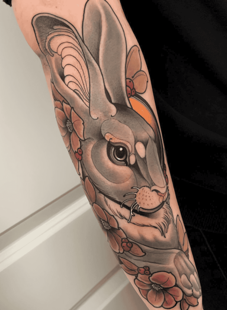 American Rabbit Tattoo