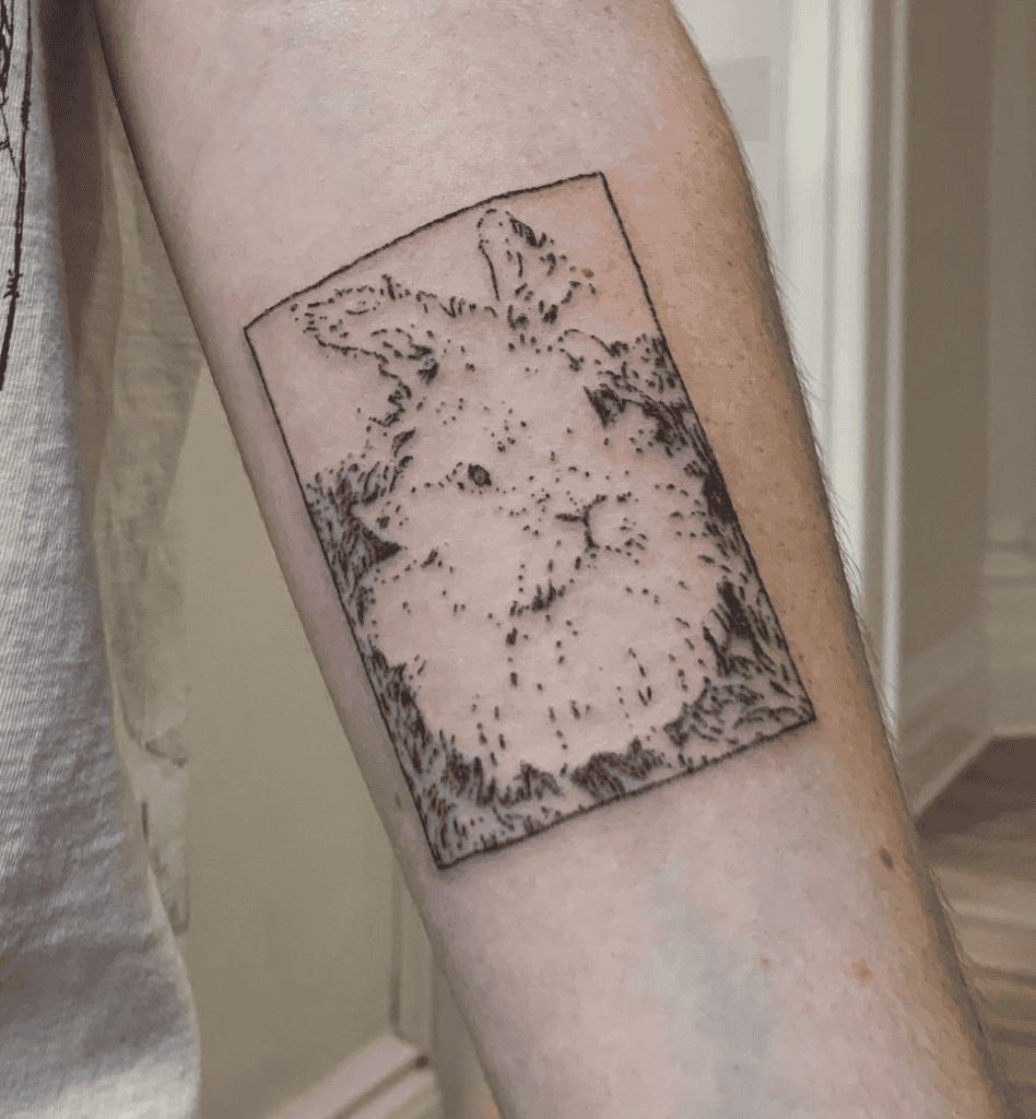 Angora Rabbit Tattoo