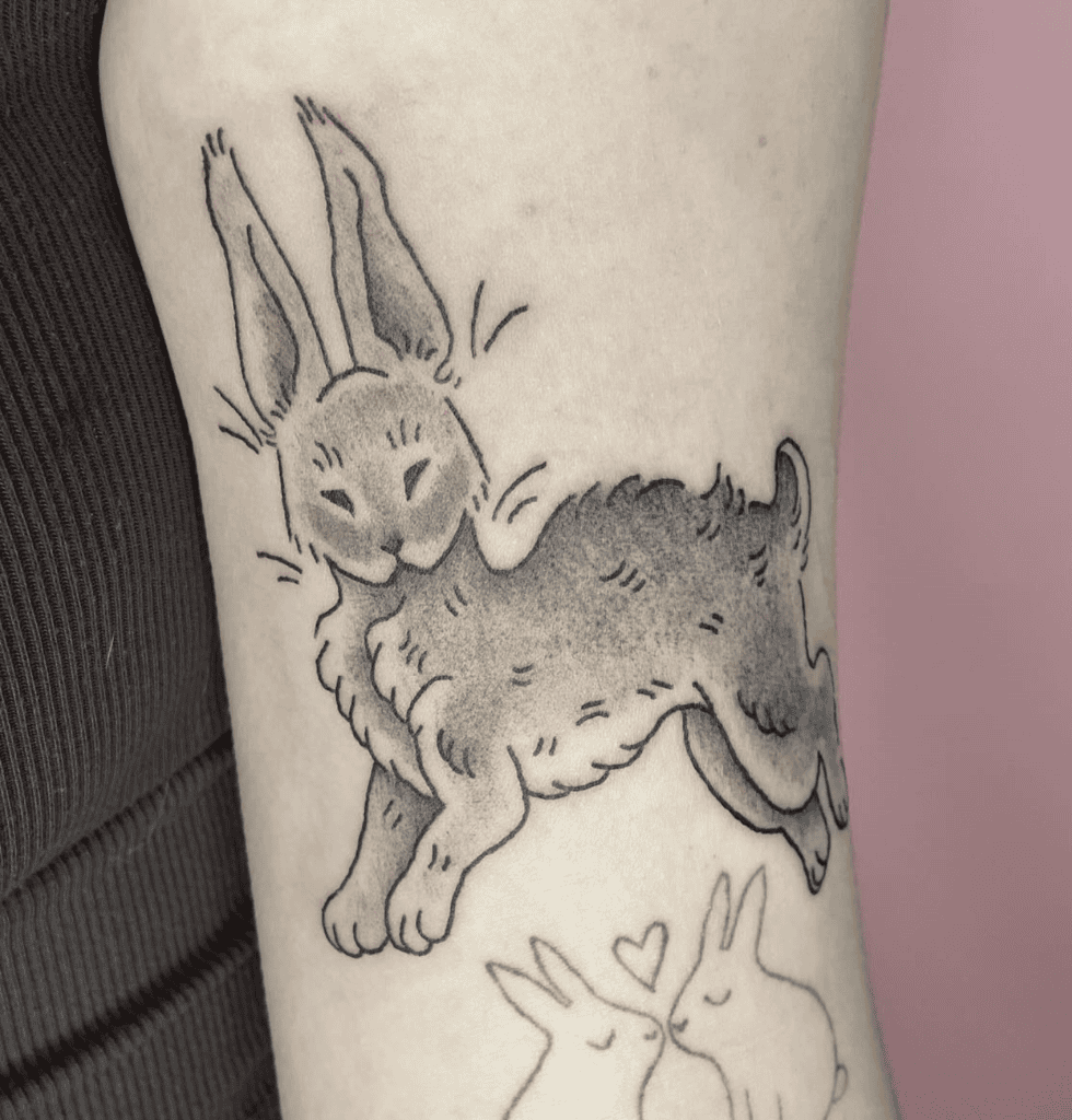 Flemish Giant Rabbit Tattoo