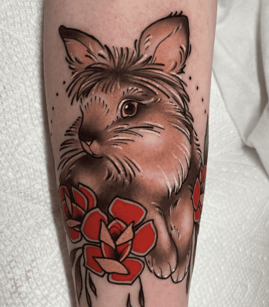 Lionhead Rabbit Tattoo