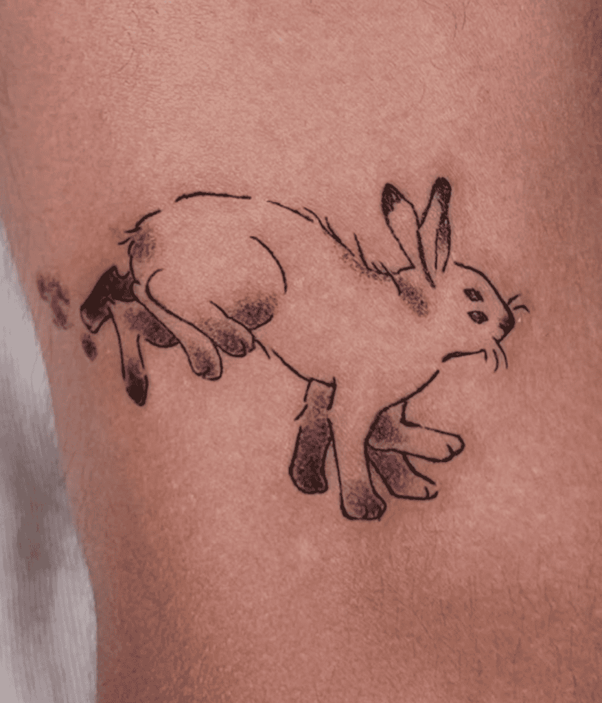 Snowshoe Sprint Hare Tattoo