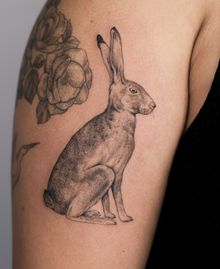 White-Tailed Jackrabbit Tattoo