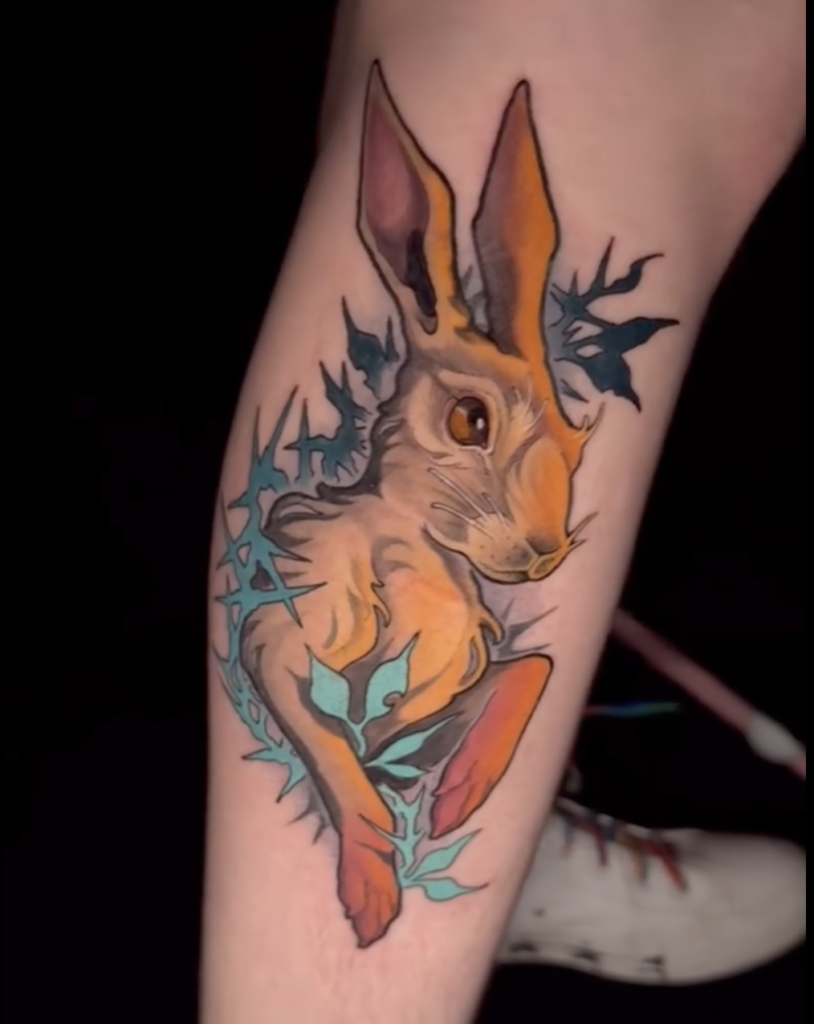 Desert Hare Tattoo