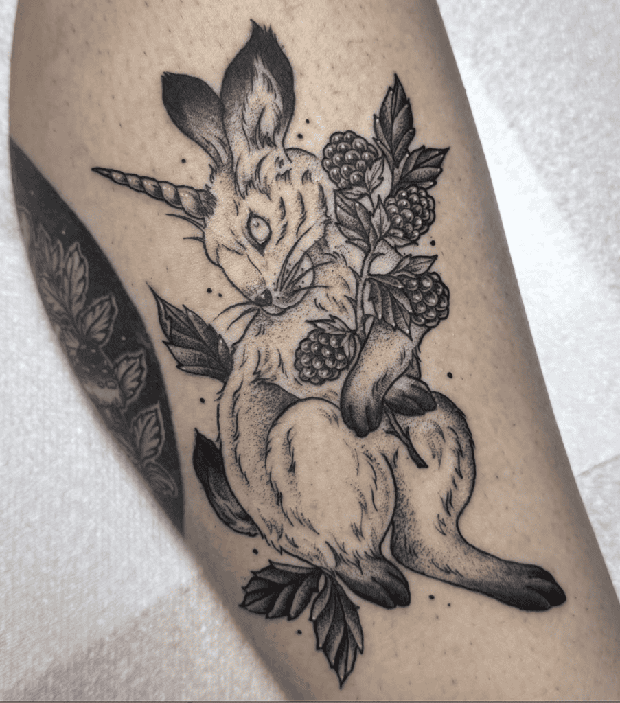 Al-mi raj Fruits Rabbit Tattoo