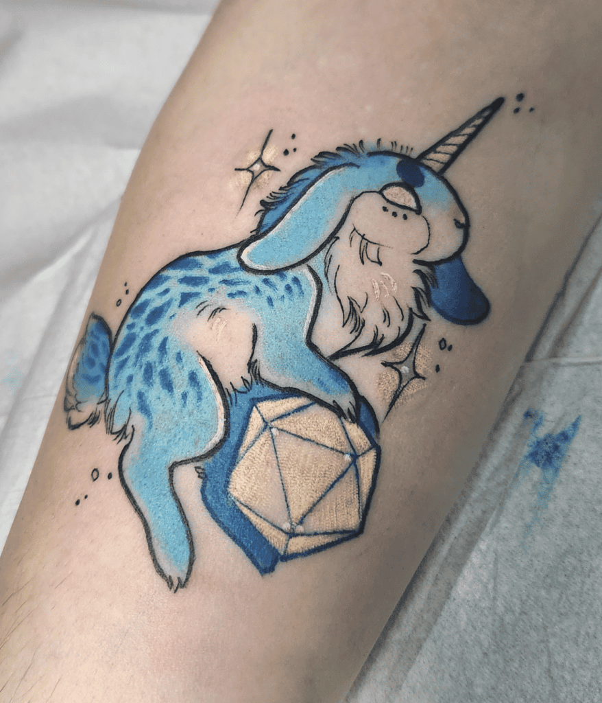 Al-mi raj Gem Rabbit Tattoo