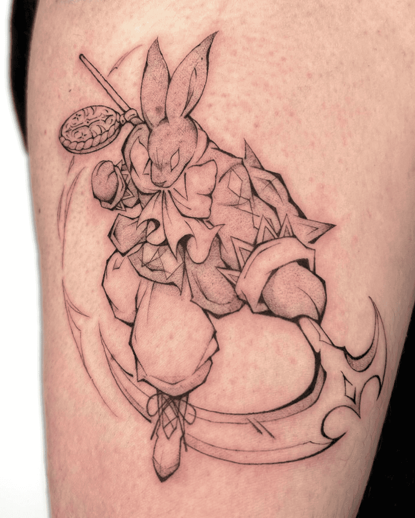 B - Rabbit Tattoo