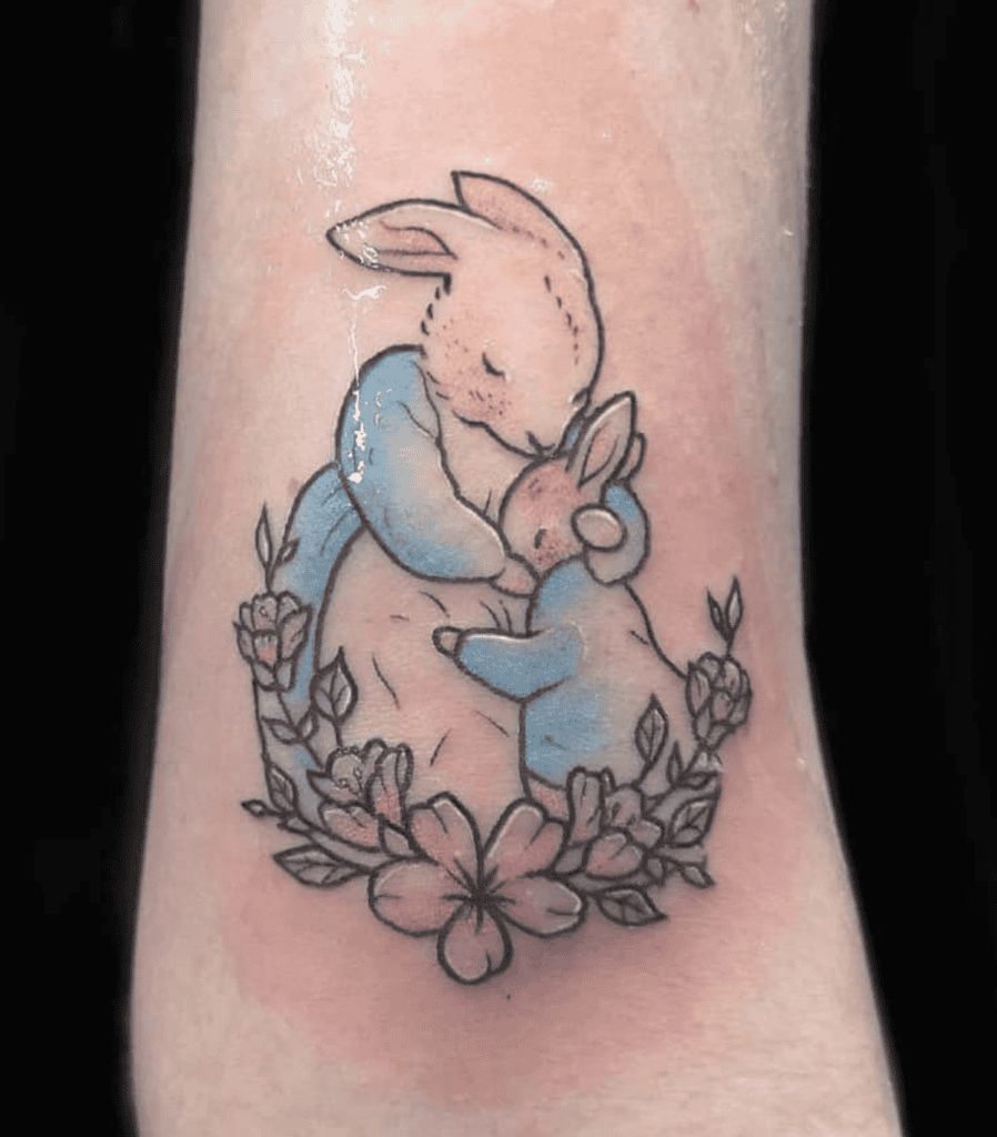 Peter Rabbit Hug Tattoo