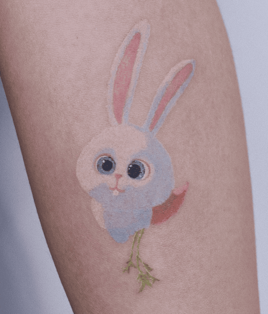 Snowball Rabbit Tattoo